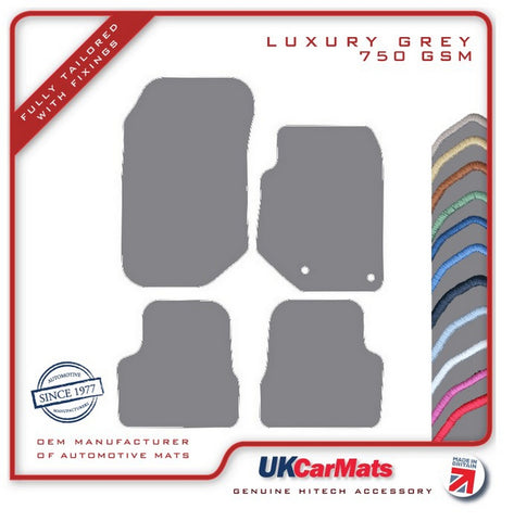 Peugeot 2008 2019 onwards Grey Luxury Velour Tailored Car Mats HITECH