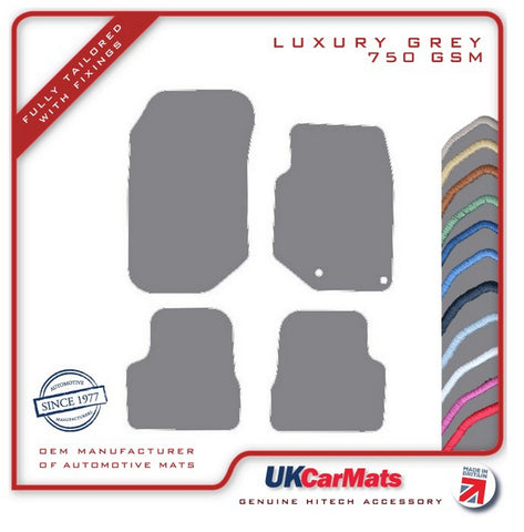 Peugeot 208 2019 onwards Grey Luxury Velour Tailored Car Mats HITECH