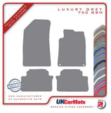Peugeot 508 2011-2019 Grey Luxury Velour Tailored Car Mats HITECH