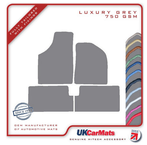 Renault Fuego 1986-1986 Grey Luxury Velour Tailored Car Mats HITECH