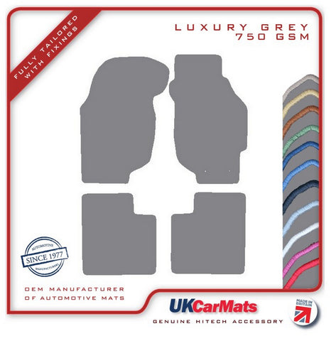 Rover 213 1984-1990 Grey Luxury Velour Tailored Car Mats HITECH