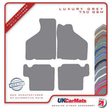 Mini Original 1970-2001 Grey Luxury Velour Tailored Car Mats HITECH
