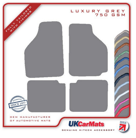 Rover Montego Saloon 1984-1991 Grey Luxury Velour Tailored Car Mats HITECH