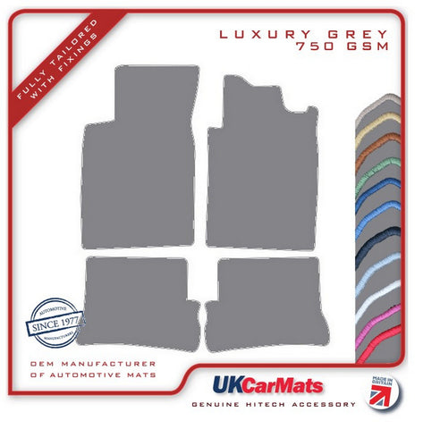 Renault Megane I Cabrio & Coupe 1996-2002 Grey Luxury Velour Tailored Car Mats HITECH