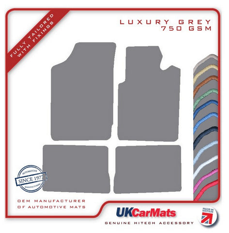 Renault Clio II (Facelift) 2001-2005 Grey Luxury Velour Tailored Car Mats HITECH