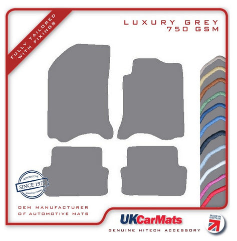 Renault Laguna 2001-2007 Grey Luxury Velour Tailored Car Mats HITECH