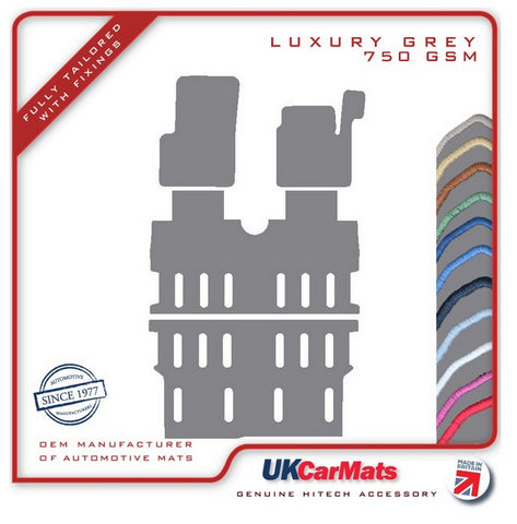 Renault Espace 1999-2003 Grey Luxury Velour Tailored Car Mats HITECH