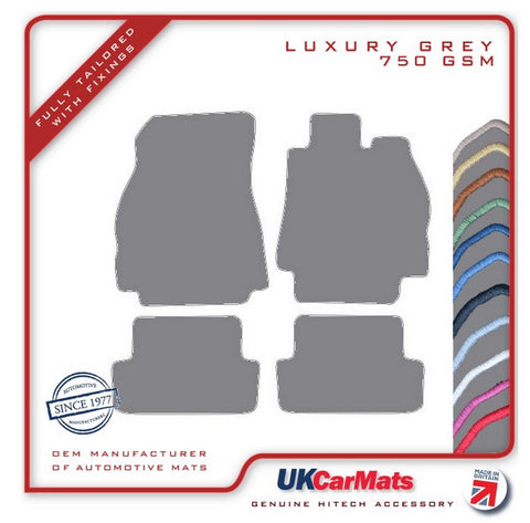 Renault Megane II Hatchback & Sport 2002-2008 Grey Luxury Velour Tailored Car Mats HITECH