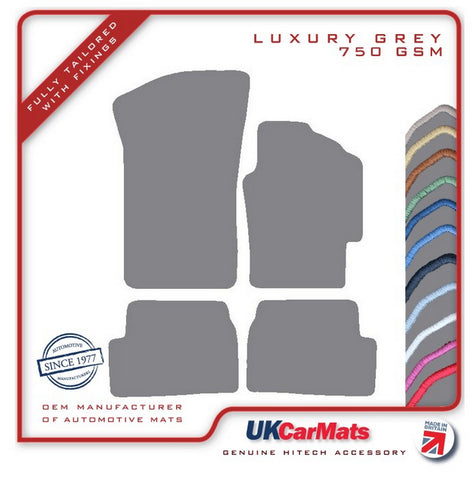 Renault Laguna 1998-2001 Grey Luxury Velour Tailored Car Mats HITECH