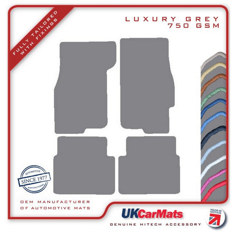 Rover 45 2001-2004 Grey Luxury Velour Tailored Car Mats HITECH