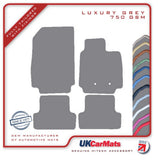 Renault Clio III (Facelift) 2009-2012 Grey Luxury Velour Tailored Car Mats HITECH