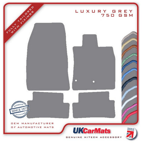 Renault Modus 2004-2012 Grey Luxury Velour Tailored Car Mats HITECH
