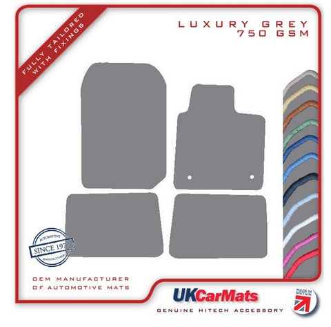 Renault Twingo 2007-2014 Grey Luxury Velour Tailored Car Mats HITECH