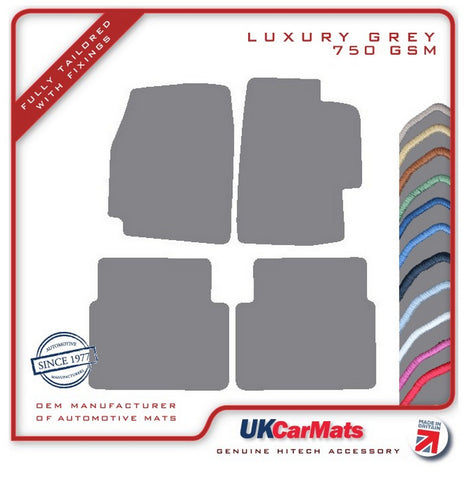 Rover 45 2004-2005 Grey Luxury Velour Tailored Car Mats HITECH