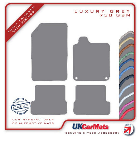 Renault Laguna Coupe 2008-2012 Grey Luxury Velour Tailored Car Mats HITECH
