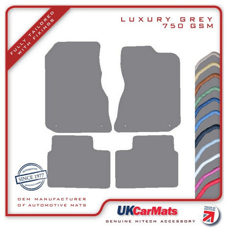 Rover 75 V8 2002-2005 Grey Luxury Velour Tailored Car Mats HITECH