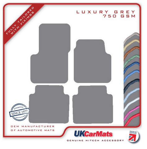 Renault Avantime (Two Separate Rears) 2001-2003 Grey Luxury Velour Tailored Car Mats HITECH