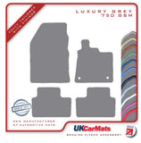 Renault Captur 2020 onwards Grey Luxury Velour Tailored Car Mats HITECH