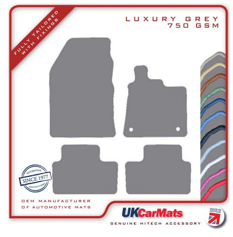 Renault Captur 2020 onwards Grey Luxury Velour Tailored Car Mats HITECH