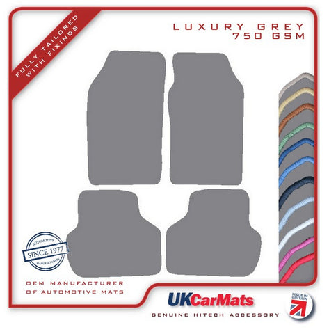 Saab 9000 1984-1997 Grey Luxury Velour Tailored Car Mats HITECH