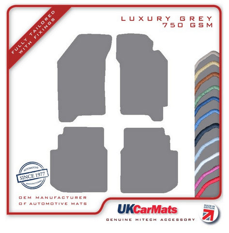 Subaru Legacy 1989-1993 Grey Luxury Velour Tailored Car Mats HITECH