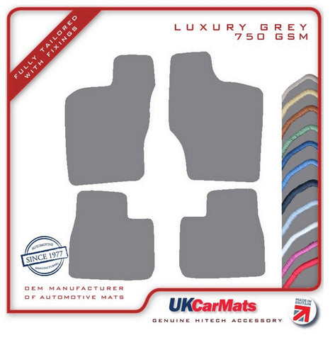 Subaru Justy 1996-2003 Grey Luxury Velour Tailored Car Mats HITECH