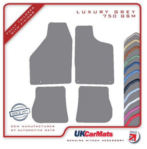 Saab 9/3 Hatchback 1998-2002 Grey Luxury Velour Tailored Car Mats HITECH