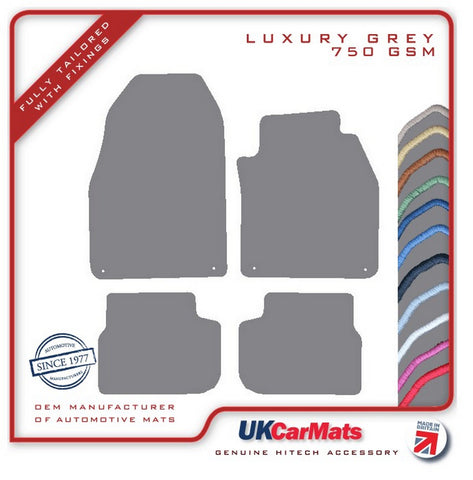 Saab 9/3 Convertible 2003-2011 Grey Luxury Velour Tailored Car Mats HITECH