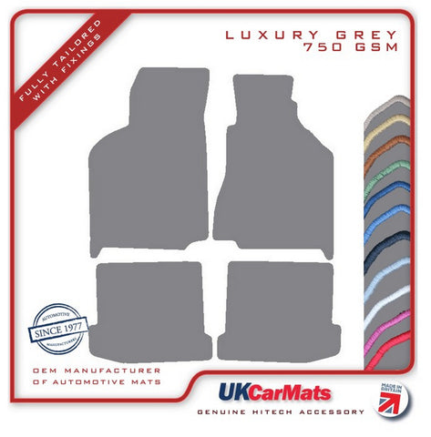 Seat Ibiza 1993-1999 Grey Luxury Velour Tailored Car Mats HITECH