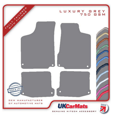 Seat Ibiza 1999-2002 Grey Luxury Velour Tailored Car Mats HITECH