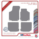 Seat Leon Mk1 (Inc Cupra / R & FR) 2001-2005 Grey Luxury Velour Tailored Car Mats HITECH