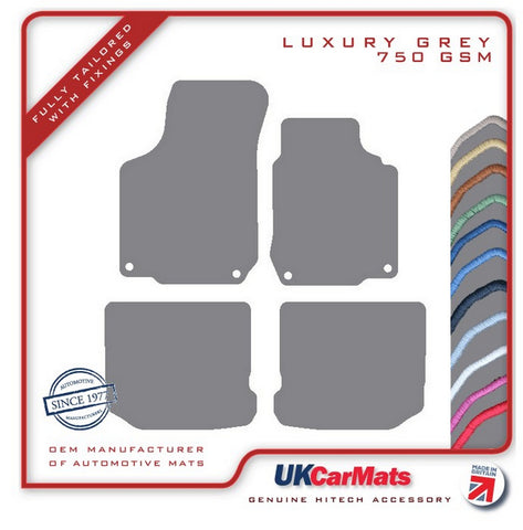 Seat Leon Mk1 (Inc Cupra / R & FR) 2001-2005 Grey Luxury Velour Tailored Car Mats HITECH