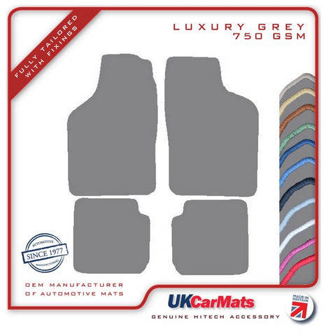 Saab 900 Turbo 1994-1998 Grey Luxury Velour Tailored Car Mats HITECH