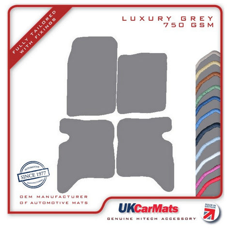 Suzuki Grand Vitara 5dr 1998-2005 Grey Luxury Velour Tailored Car Mats HITECH