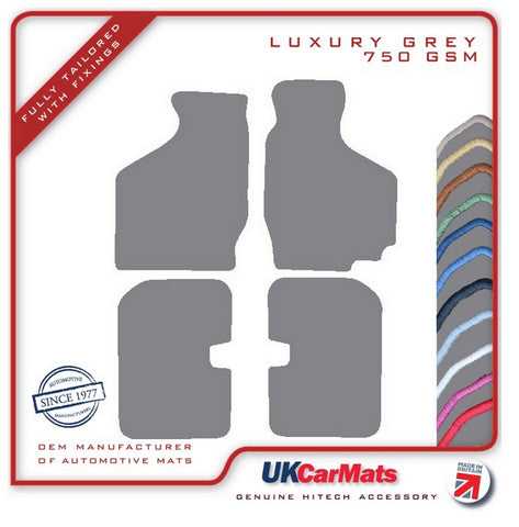 Suzuki Ignis 2000-2008 Grey Luxury Velour Tailored Car Mats HITECH