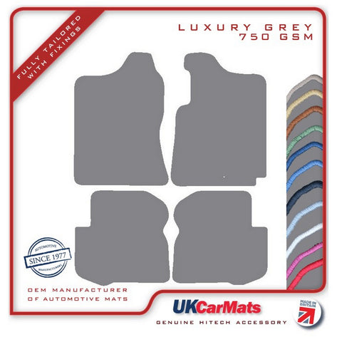 Suzuki Jimny Automatic 1998-2018 Grey Luxury Velour Tailored Car Mats HITECH