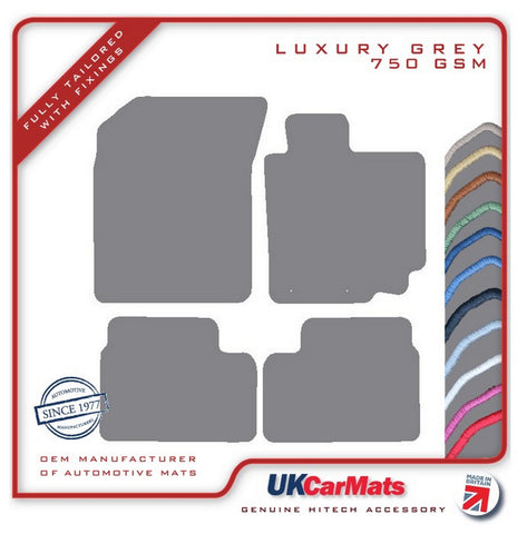 Suzuki Swift 2010-2017 Grey Luxury Velour Tailored Car Mats HITECH