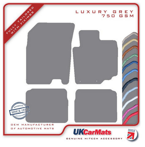 Suzuki SX4 S-Cross 2013-2021 Grey Luxury Velour Tailored Car Mats HITECH
