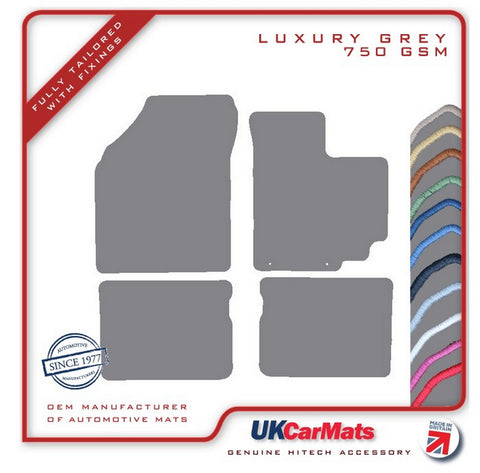 Suzuki Celerio 2015 onwards Grey Luxury Velour Tailored Car Mats HITECH