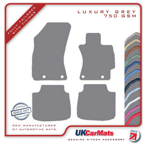 Subaru Outback 2015-2020 Grey Luxury Velour Tailored Car Mats HITECH