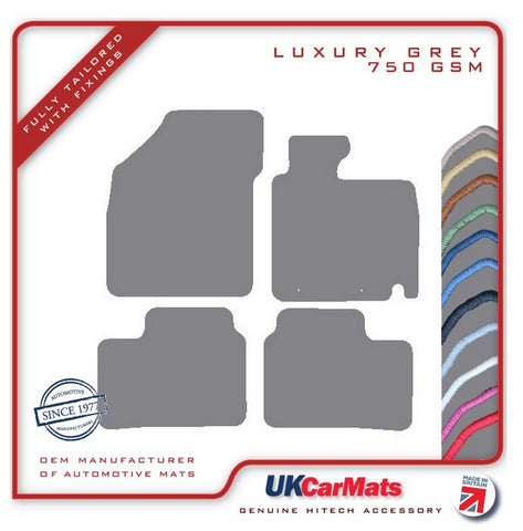 Suzuki Ignis 2016 onwards Grey Luxury Velour Tailored Car Mats HITECH