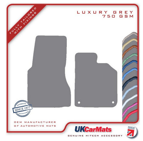 Smartcar Fortwo (453) 2014 onwards Grey Luxury Velour Tailored Car Mats HITECH