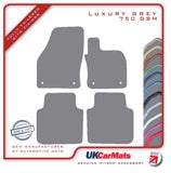 Skoda Kodiaq 2016 onwards Grey Luxury Velour Tailored Car Mats HITECH