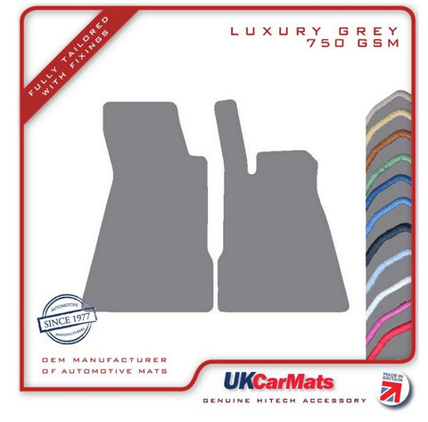 Smartcar Brabus Roadster 2003-2007 Grey Luxury Velour Tailored Car Mats HITECH