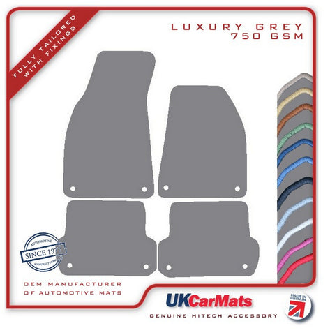Seat Exeo 2008-2013 Grey Luxury Velour Tailored Car Mats HITECH