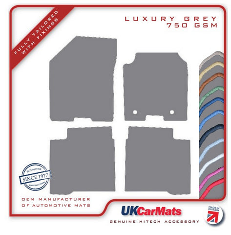 Suzuki Baleno 2015-2019 Grey Luxury Velour Tailored Car Mats HITECH