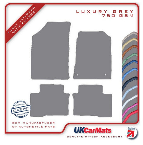 Ssangyong Tivoli XLV 2015 onwards Grey Luxury Velour Tailored Car Mats HITECH