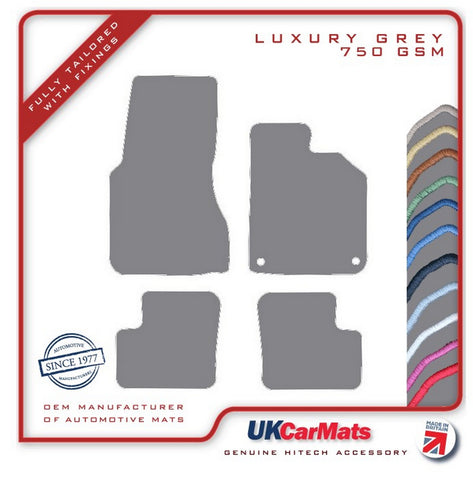 Smartcar Forfour (453) 2014 onwards Grey Luxury Velour Tailored Car Mats HITECH