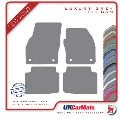 Skoda Kamiq 2019 onwards Grey Luxury Velour Tailored Car Mats HITECH