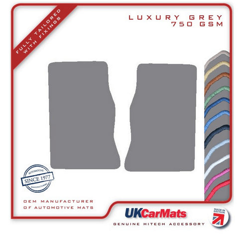 Triumph TR2 / TR3 / TR3A / TR3B 1953-1962 Grey Luxury Velour Tailored Car Mats HITECH